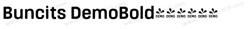 Buncits DemoBold字体转换